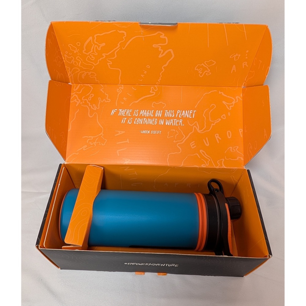 Grayl Geopress Water Filter Purifier Bottle 24oz Bali Blue 411-BAL New in Box